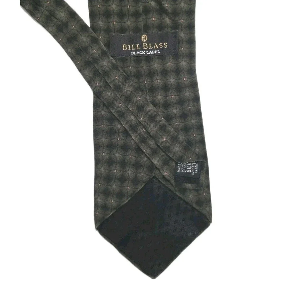 Vintage Bill Blass Black Label Men's Tie 100% Silk  57